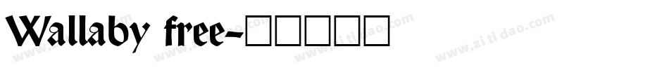 Wallaby free字体转换
